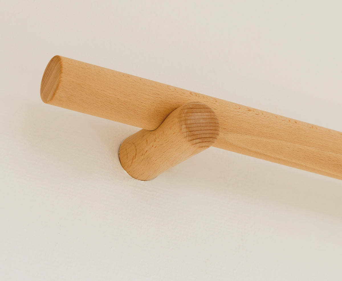 Halterung für Gardinenstange Buche